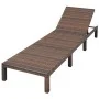 Lounger with brown synthetic rattan cushion by vidaXL, Loungers - Ref: Foro24-42845, Price: 140,21 €, Discount: %