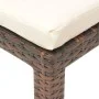 Lounger with brown synthetic rattan cushion by vidaXL, Loungers - Ref: Foro24-42845, Price: 140,21 €, Discount: %