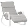 Light gray fabric rocking chair by , Rocking chairs - Ref: Foro24-351075, Price: 143,82 €, Discount: %