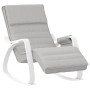Silla mecedora de tela gris claro de , Mecedoras - Ref: Foro24-351075, Precio: 133,78 €, Descuento: %