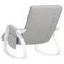 Light gray fabric rocking chair by , Rocking chairs - Ref: Foro24-351075, Price: 143,82 €, Discount: %