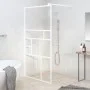 Accessible shower screen in white ESG glass 100x195 cm by , Shower walls and screens - Ref: Foro24-151870, Price: 165,72 €, D...