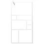 Accessible shower screen in white ESG glass 100x195 cm by , Shower walls and screens - Ref: Foro24-151870, Price: 165,72 €, D...