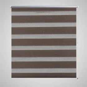Zebra Blind 40 x 100 cm Coffee by , Blinds and blinds - Ref: Foro24-240185, Price: 18,02 €, Discount: %
