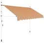 Manuell einziehbare Markise 250 cm gelb und blau gestreift von vidaXL, Markisen - Ref: Foro24-43227, Preis: 84,80 €, Rabatt: %