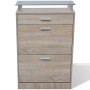 Schuhschrankschublade und obere Ablage Glas-Holz-Optik von , Schuhregale und Schuhorganisatoren - Ref: Foro24-241245, Preis: ...