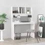 Sperrholz Regal Schreibtisch glänzend weiß 102x45x148cm von , Schreibtische - Ref: Foro24-823002, Preis: 125,78 €, Rabatt: %