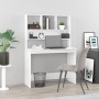 Sperrholz Regal Schreibtisch glänzend weiß 102x45x148cm von , Schreibtische - Ref: Foro24-823002, Preis: 128,53 €, Rabatt: %