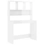Sperrholz Regal Schreibtisch glänzend weiß 102x45x148cm von , Schreibtische - Ref: Foro24-823002, Preis: 125,78 €, Rabatt: %