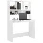 Sperrholz Regal Schreibtisch glänzend weiß 102x45x148cm von , Schreibtische - Ref: Foro24-823002, Preis: 125,78 €, Rabatt: %