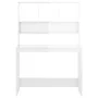 Sperrholz Regal Schreibtisch glänzend weiß 102x45x148cm von , Schreibtische - Ref: Foro24-823002, Preis: 125,78 €, Rabatt: %