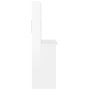 Escritorio de estantes contrachapada blanco brillo 102x45x148cm de , Escritorios - Ref: Foro24-823002, Precio: 134,83 €, Desc...