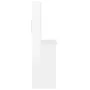 Shiny white plywood shelf desk 102x45x148cm by , Desks - Ref: Foro24-823002, Price: 125,54 €, Discount: %