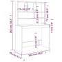 Sperrholz Regal Schreibtisch glänzend weiß 102x45x148cm von , Schreibtische - Ref: Foro24-823002, Preis: 128,53 €, Rabatt: %