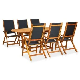 7-piece solid acacia wood garden dining set by , Garden sets - Ref: Foro24-41749, Price: 756,73 €, Discount: %