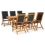 7-teiliges Garten-Esszimmerset aus massivem Akazienholz von , Gartensets - Ref: Foro24-41749, Preis: 770,12 €, Rabatt: %