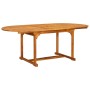 Set de comedor de jardín 7 piezas madera maciza de acacia