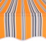 Manual retractable awning 250 cm yellow and blue striped by vidaXL, Awnings - Ref: Foro24-43227, Price: 88,91 €, Discount: %