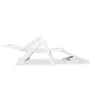 White plastic sun lounger with footrest by , Loungers - Ref: Foro24-43586, Price: 170,74 €, Discount: %