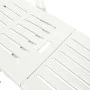 White plastic sun lounger with footrest by , Loungers - Ref: Foro24-43586, Price: 170,74 €, Discount: %