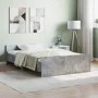 Concrete gray bed frame with headboard and footboard 120x190cm by , Beds and slatted bases - Ref: Foro24-3203778, Price: 111,...