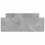 Concrete gray bed frame with headboard and footboard 120x190cm by , Beds and slatted bases - Ref: Foro24-3203778, Price: 111,...