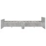 Concrete gray bed frame with headboard and footboard 120x190cm by , Beds and slatted bases - Ref: Foro24-3203778, Price: 111,...