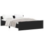 Bettgestell mit schwarzem Kopf- und Fußteil 135x190cm von , Betten und Lattenroste - Ref: Foro24-3203790, Preis: 112,68 €, Ra...
