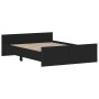 Bettgestell mit schwarzem Kopf- und Fußteil 135x190cm von , Betten und Lattenroste - Ref: Foro24-3203790, Preis: 112,68 €, Ra...