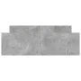 Concrete gray bed frame with headboard and footboard 135x190cm by , Beds and slatted bases - Ref: Foro24-3203792, Price: 130,...