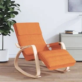 Dunkelgelber Schaukelstuhl aus Stoff von , Schaukelstühle - Ref: Foro24-351081, Preis: 129,70 €, Rabatt: %