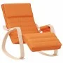 Silla mecedora de tela amarillo oscuro de , Mecedoras - Ref: Foro24-351081, Precio: 130,14 €, Descuento: %