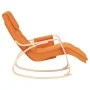 Dunkelgelber Schaukelstuhl aus Stoff von , Schaukelstühle - Ref: Foro24-351081, Preis: 132,08 €, Rabatt: %