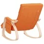Silla mecedora de tela amarillo oscuro de , Mecedoras - Ref: Foro24-351081, Precio: 130,14 €, Descuento: %