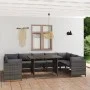 10-teiliges Gartenmöbel-Set und graue synthetische Rattankissen von , Gartensets - Ref: Foro24-3059768, Preis: 627,03 €, Raba...