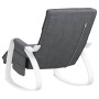 Silla mecedora de tela gris oscuro de , Mecedoras - Ref: Foro24-351076, Precio: 133,45 €, Descuento: %