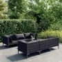 7-piece garden sofas and dark gray synthetic rattan cushions by , Garden sets - Ref: Foro24-3099800, Price: 549,10 €, Discoun...