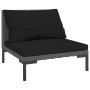 7-piece garden sofas and dark gray synthetic rattan cushions by , Garden sets - Ref: Foro24-3099800, Price: 584,87 €, Discoun...