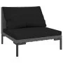 7-piece garden sofas and dark gray synthetic rattan cushions by , Garden sets - Ref: Foro24-3099800, Price: 549,10 €, Discoun...
