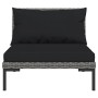 7-piece garden sofas and dark gray synthetic rattan cushions by , Garden sets - Ref: Foro24-3099800, Price: 584,87 €, Discoun...