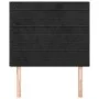 Cabeceros 2 unidades de terciopelo negro 90x5x78/88 cm de , Cabeceros y pies de cama - Ref: Foro24-3116510, Precio: 58,71 €, ...