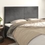 Kopfteile 4 Einheiten aus dunkelgrauem Samt 90x5x78/88 cm von , Kopf- und Fußteile - Ref: Foro24-3116533, Preis: 87,18 €, Rab...