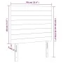 Kopfteile 2 Einheiten aus dunkelblauem Samt 90x5x78/88 cm von , Kopf- und Fußteile - Ref: Foro24-3116512, Preis: 56,59 €, Rab...