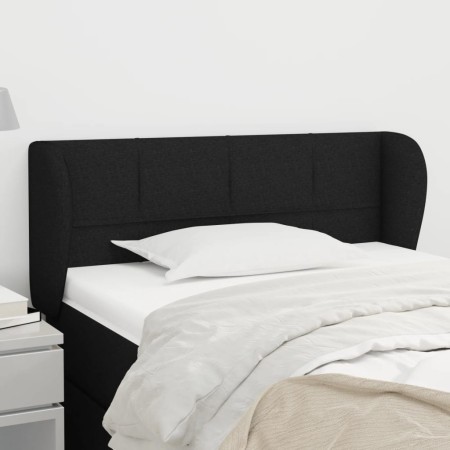 Black fabric headboard 93x23x78/88 cm by , Headboards and footboards - Ref: Foro24-3117128, Price: 44,17 €, Discount: %