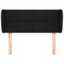 Kopfteil aus schwarzem Stoff, 93 x 23 x 78/88 cm von , Kopf- und Fußteile - Ref: Foro24-3117128, Preis: 47,01 €, Rabatt: %