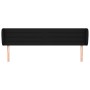 Kopfteil aus schwarzem Stoff, 203 x 23 x 78/88 cm von , Kopf- und Fußteile - Ref: Foro24-3117308, Preis: 75,61 €, Rabatt: %