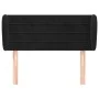 Black velvet headboard 93x23x78/88 cm by , Headboards and footboards - Ref: Foro24-3117322, Price: 51,46 €, Discount: %