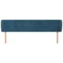Cabecero de terciopelo azul oscuro 183x23x78/88 cm de , Cabeceros y pies de cama - Ref: Foro24-3117348, Precio: 72,48 €, Desc...