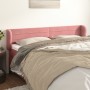 Kopfteil aus rosafarbenem Samt, 203 x 23 x 78/88 cm von , Kopf- und Fußteile - Ref: Foro24-3117355, Preis: 71,27 €, Rabatt: %