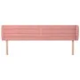 Cabecero de terciopelo rosa 203x23x78/88 cm de , Cabeceros y pies de cama - Ref: Foro24-3117355, Precio: 68,82 €, Descuento: %